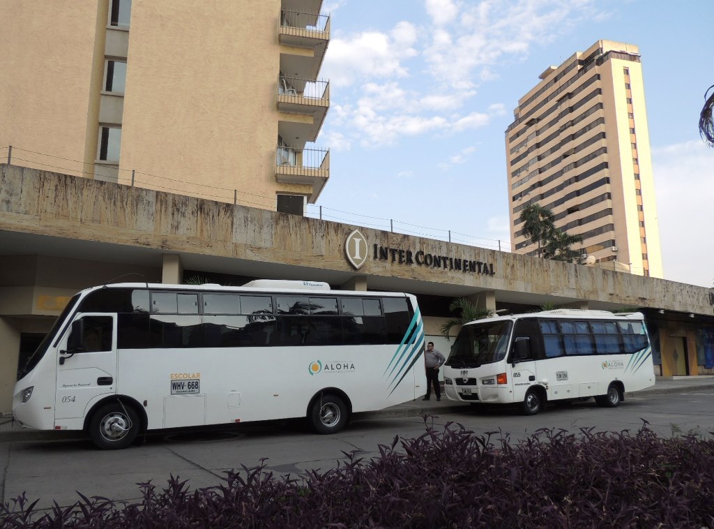 BUSES: Con capacidad de 37 pasajeros, son los más solicitados para recorridos escolares, paseos familiares ó transporte de turistas.